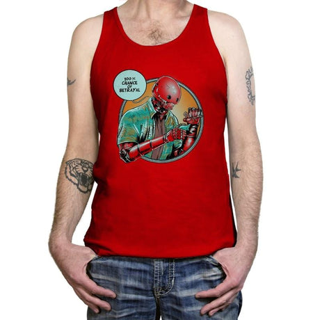 100% Chance of Betrayal Exclusive - Tanktop Tanktop RIPT Apparel X-Small / Red