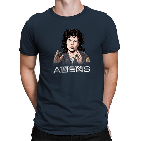 Aliens - Extraterrestrial Tees - Mens Premium T-Shirts RIPT Apparel Small / Indigo