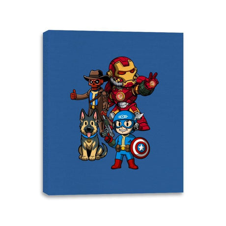 Avengers of the Wasteland - Canvas Wraps Canvas Wraps RIPT Apparel 11x14 / Royal