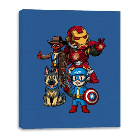 Avengers of the Wasteland - Canvas Wraps Canvas Wraps RIPT Apparel 16x20 / Royal