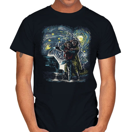 Back to the Starry - Mens T-Shirts RIPT Apparel Small / Black