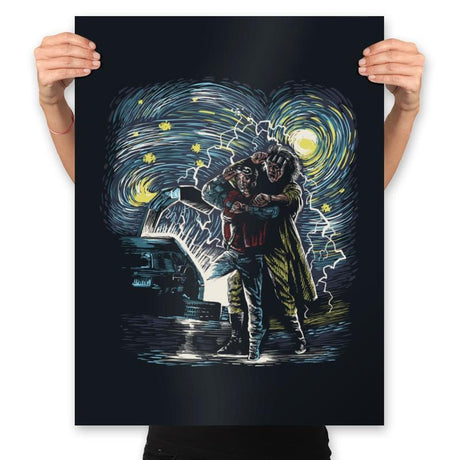 Back to the Starry - Prints Posters RIPT Apparel 18x24 / Black