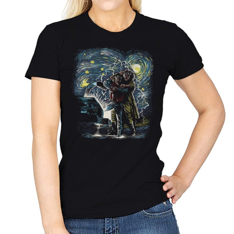 Back to the Starry - Womens T-Shirts RIPT Apparel Small / Black