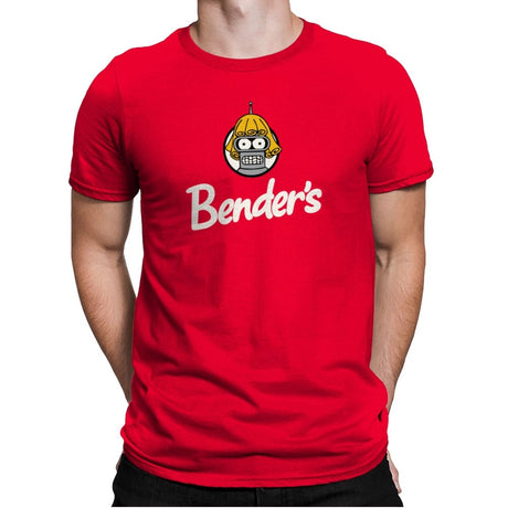 Bender's - Mens Premium T-Shirts RIPT Apparel Small / Red