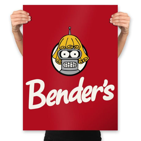 Bender's - Prints Posters RIPT Apparel 18x24 / Red
