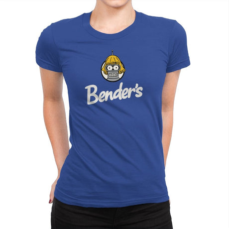 Bender's - Womens Premium T-Shirts RIPT Apparel Small / Royal