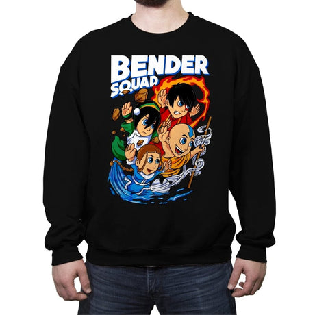 Bender Squad - Crew Neck Sweatshirt Crew Neck Sweatshirt RIPT Apparel Small / Black