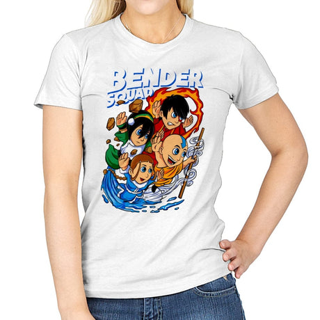 Bender Squad - Womens T-Shirts RIPT Apparel Small / White
