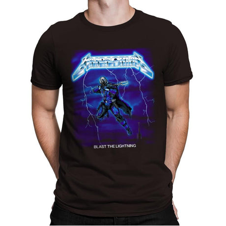 Blast The Lightning - Anytime - Mens Premium T-Shirts RIPT Apparel Small / Dark Chocolate