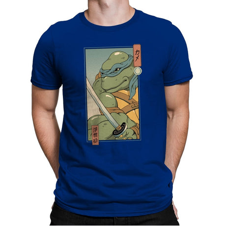 Blue Kame Ninja - Mens Premium T-Shirts RIPT Apparel Small / Royal