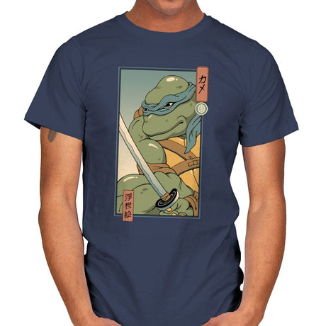 Blue Kame Ninja - Mens T-Shirts RIPT Apparel Small / Navy