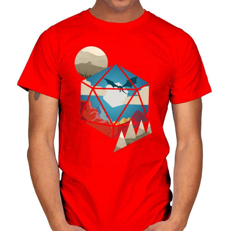 D20 World - Mens T-Shirts RIPT Apparel Medium / Red