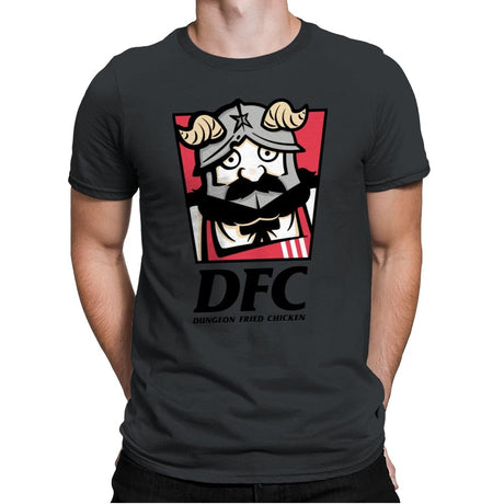 Dungeon Fried Chicken - Mens Premium T-Shirts RIPT Apparel Small / Heavy Metal