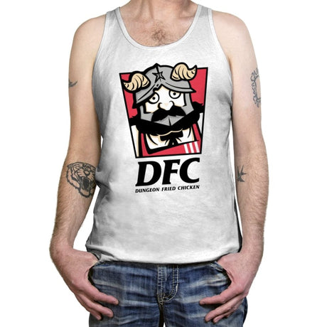 Dungeon Fried Chicken - Tanktop Tanktop RIPT Apparel X-Small / White