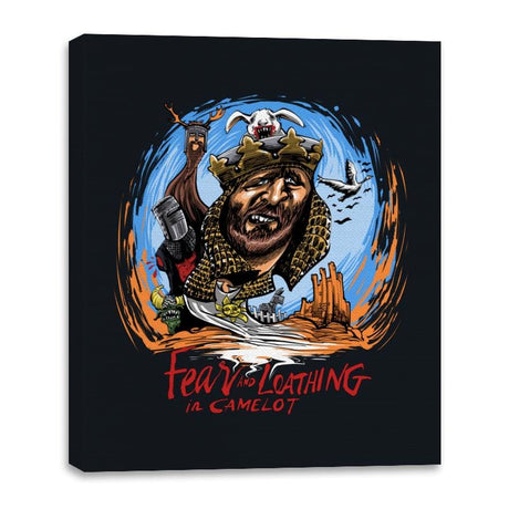 Fear and Loathing in Camelot - Canvas Wraps Canvas Wraps RIPT Apparel 16x20 / Black