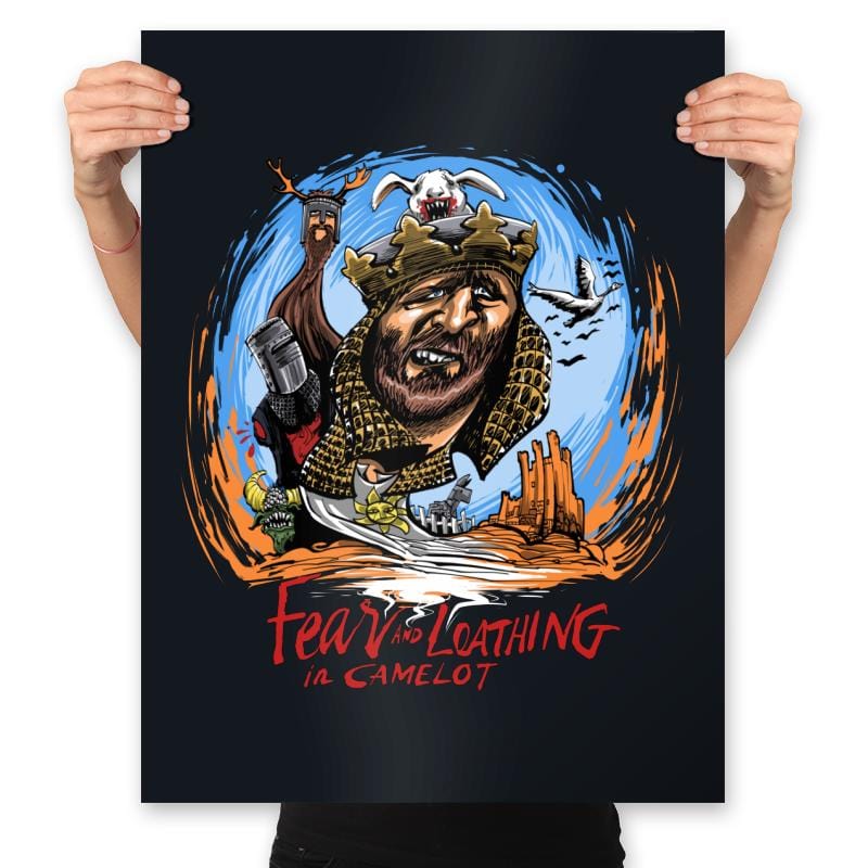 Fear and Loathing in Camelot - Prints Posters RIPT Apparel 18x24 / Black