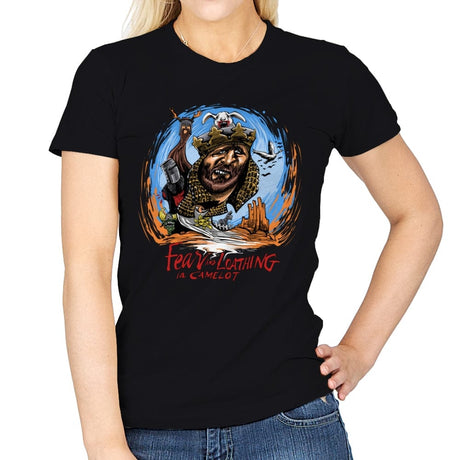 Fear and Loathing in Camelot - Womens T-Shirts RIPT Apparel Small / Black