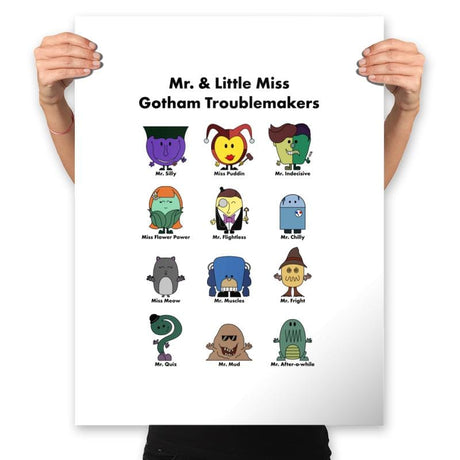 Gotham Troublemakers - Prints Posters RIPT Apparel 18x24 / White