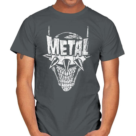 Heavy Metal Laughing-Bat - Anytime - Mens T-Shirts RIPT Apparel Small / Charcoal