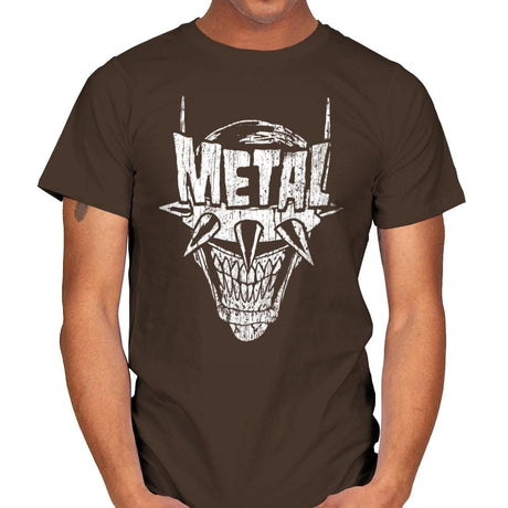 Heavy Metal Laughing-Bat - Anytime - Mens T-Shirts RIPT Apparel Small / Dark Chocolate
