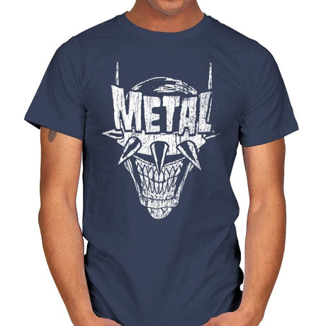 Heavy Metal Laughing-Bat - Anytime - Mens T-Shirts RIPT Apparel Small / Navy