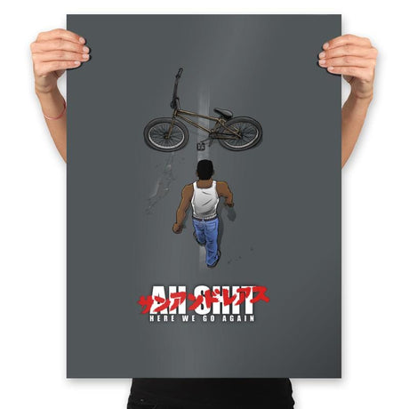 Here we go again - Prints Posters RIPT Apparel 18x24 / Charcoal