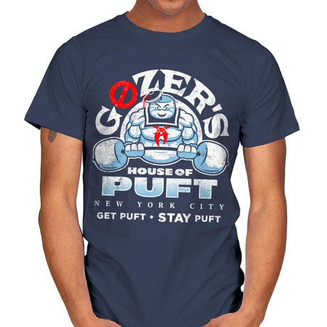 House of Puft - Best Seller - Mens T-Shirts RIPT Apparel Small / Navy