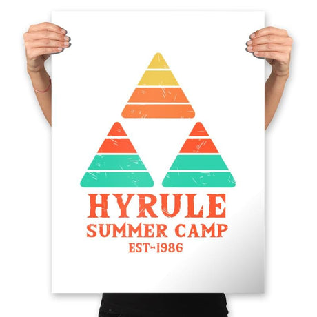 Hyrule Summer Camp - Prints Posters RIPT Apparel 18x24 / White