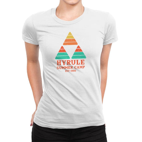 Hyrule Summer Camp - Womens Premium T-Shirts RIPT Apparel Small / White