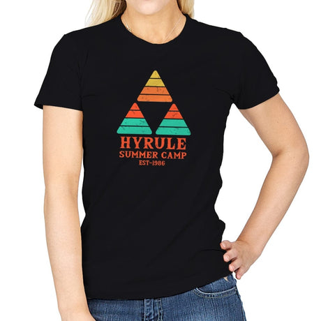 Hyrule Summer Camp - Womens T-Shirts RIPT Apparel Small / Black