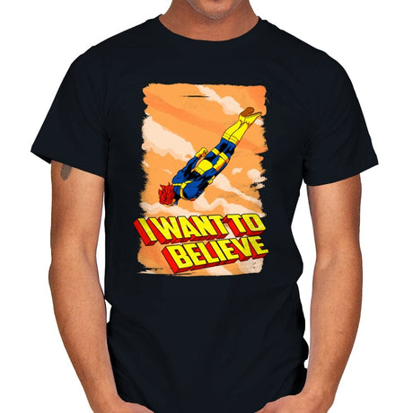 I want to Believe - Mens T-Shirts RIPT Apparel Small / Black