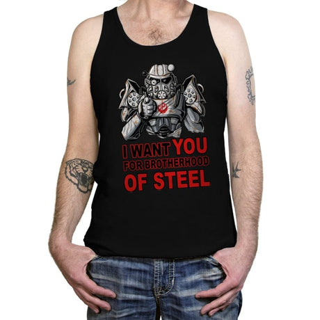 I want you for Brotherhood of Steel - Tanktop Tanktop RIPT Apparel X-Small / Black