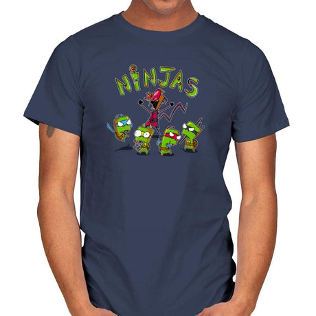 Invader Turtles Exclusive - Mens T-Shirts RIPT Apparel Small / Navy