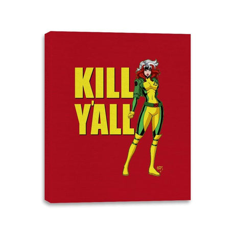 Kill Y'all - Canvas Wraps Canvas Wraps RIPT Apparel 11x14 / Red