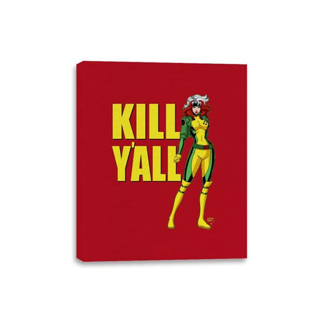 Kill Y'all - Canvas Wraps Canvas Wraps RIPT Apparel 8x10 / Red