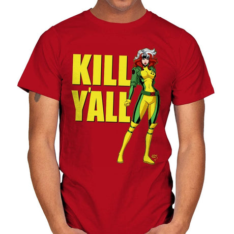 Kill Y'all - Mens T-Shirts RIPT Apparel Small / Red