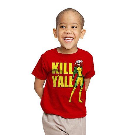 Kill Y'all - Youth T-Shirts RIPT Apparel X-small / Red