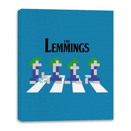 Lemmings Road - Canvas Wraps Canvas Wraps RIPT Apparel 16x20 / Sapphire