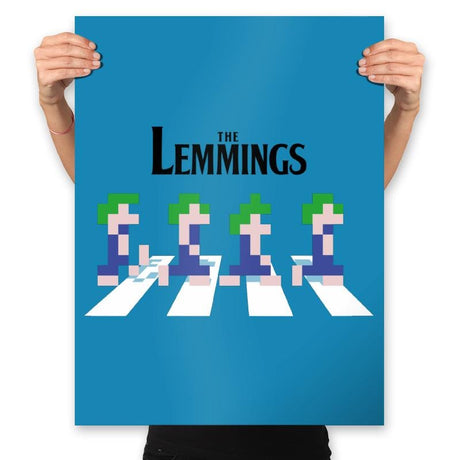 Lemmings Road - Prints Posters RIPT Apparel 18x24 / Sapphire