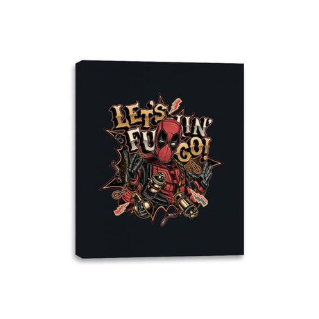 Let’s Freaking Go! - Canvas Wraps Canvas Wraps RIPT Apparel 8x10 / Black