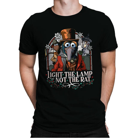 Light the Lamp not the Rat - Best Seller - Mens Premium T-Shirts RIPT Apparel Small / Black