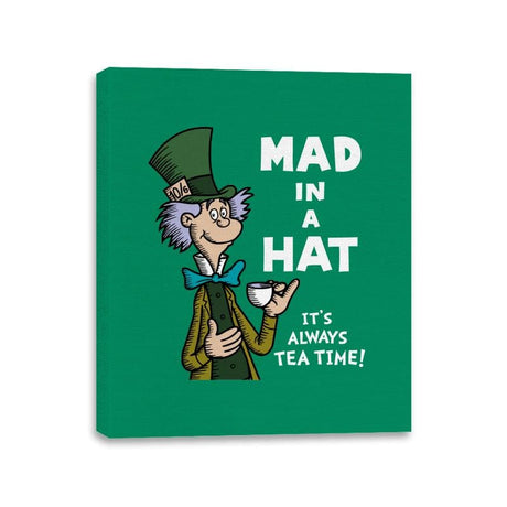 Mad in a Hat! - Canvas Wraps Canvas Wraps RIPT Apparel 11x14 / Kelly
