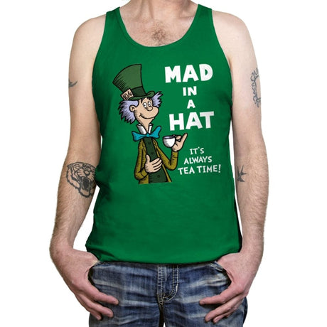 Mad in a Hat! - Tanktop Tanktop RIPT Apparel X-Small / Kelly