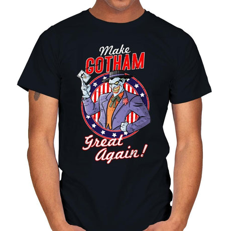 Make Gotham Great Again - Anytime - Mens T-Shirts RIPT Apparel Small / Black