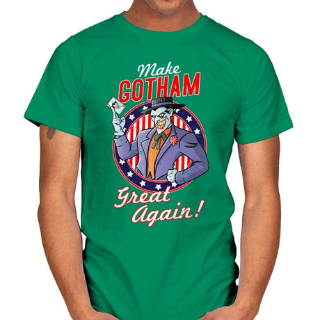 Make Gotham Great Again - Anytime - Mens T-Shirts RIPT Apparel Small / Kelly Green