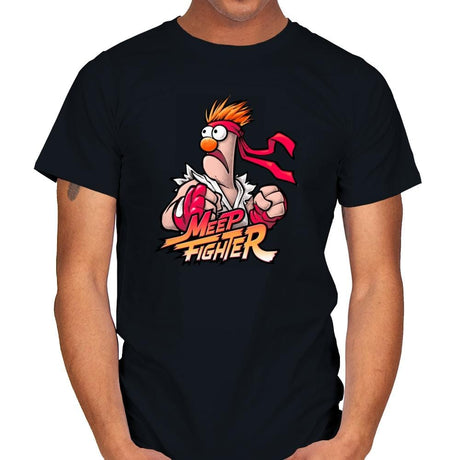 Meep Fighter Exclusive - Mens T-Shirts RIPT Apparel Small / Black