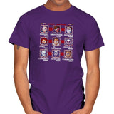 Mega Slashers Exclusive - Dead Pixels - Mens T-Shirts RIPT Apparel Small / Purple