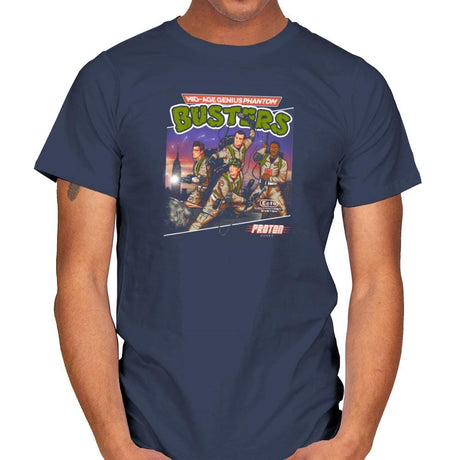 Mid-aged Genius Phantom Busters Exclusive - Mens T-Shirts RIPT Apparel Small / Navy