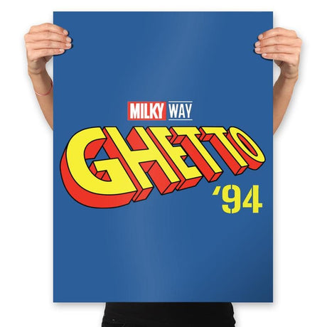 Milkyway Ghetto '94 - Prints Posters RIPT Apparel 18x24 / Royal