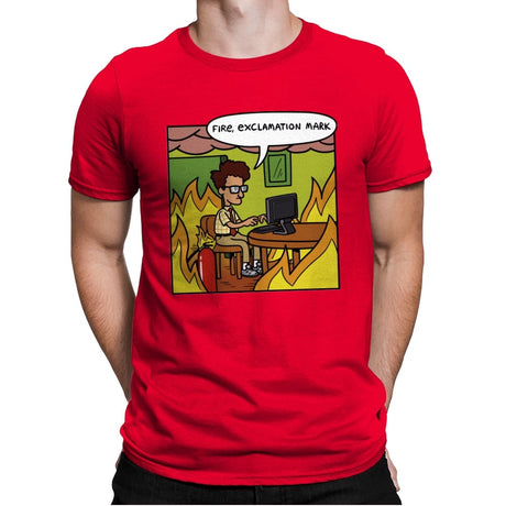 Moss is Fine - Mens Premium T-Shirts RIPT Apparel Small / Red